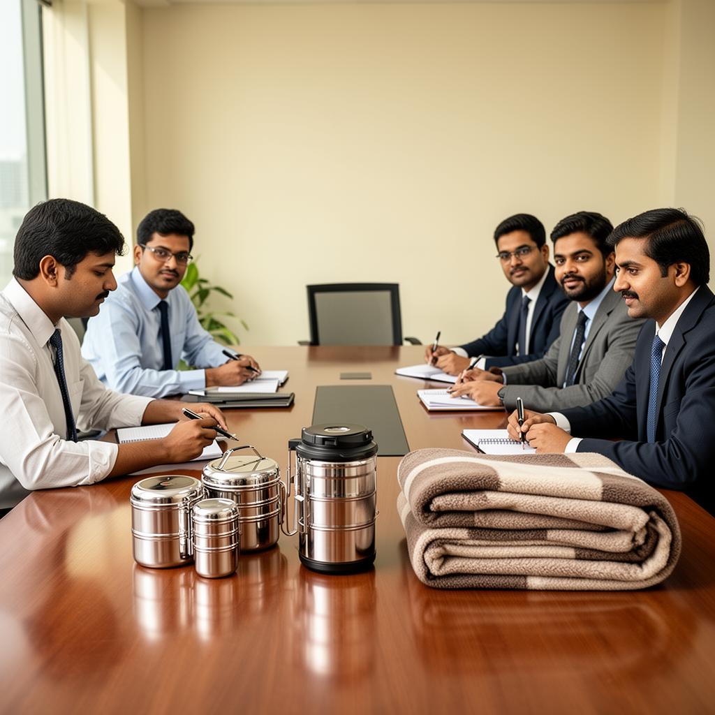 Committee reviewing gifting samples at Grand Giftcare