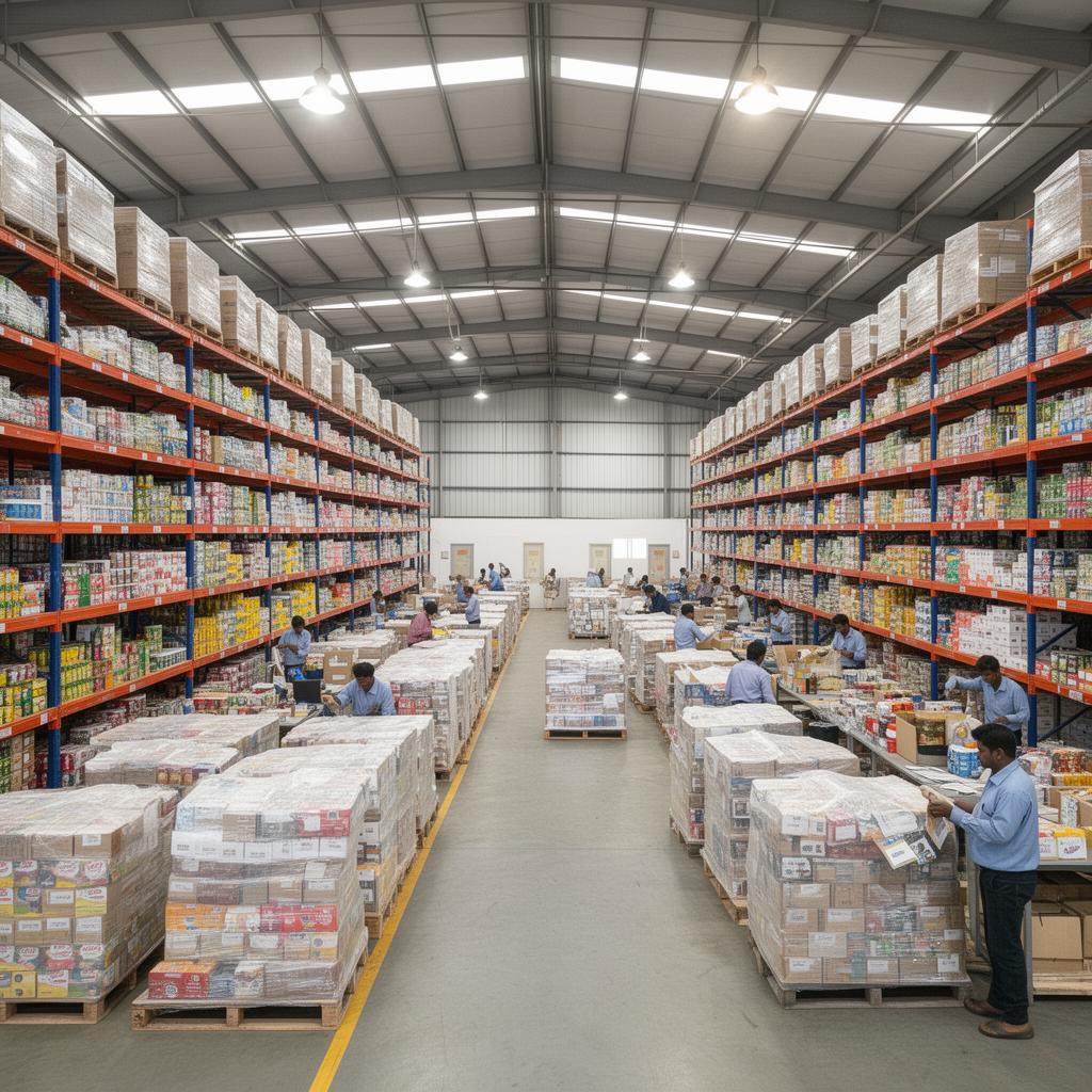 Giftcare three-floor warehouse